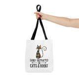 Cats & Books Canvas Tote Bag