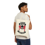I Read So I Don't Choke People Canvas Tote Bag