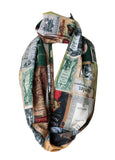Classic Book Covers Infinity Handmade Scarf - Gifts For Reading Addicts