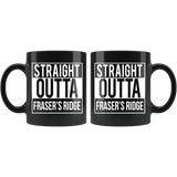 "Fraser's Ridge"11oz Black Mug - Gifts For Reading Addicts