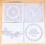 24 Pages Lost Ocean Inky Adventure Coloring Book for Adult & Children - Gifts For Reading Addicts