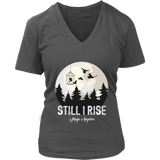 "Still I Rise" V-neck Tshirt - Gifts For Reading Addicts