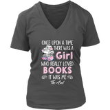 "Once Upon A Time" V-neck Tshirt - Gifts For Reading Addicts