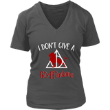 "I Don't Give A Gryffindamn" V-neck Tshirt - Gifts For Reading Addicts