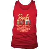 "Avoid Conversations since 1454" Men's Tank Top - Gifts For Reading Addicts