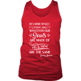 "He's more myself than i am" Men's Tank Top - Gifts For Reading Addicts