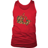 "Canada Bookish Map" Men's Tank Top - Gifts For Reading Addicts