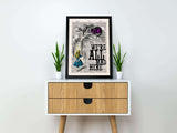 "We're all mad here"Alice in wonderland vintage dictionary poster - Gifts For Reading Addicts