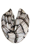 Light Brown Bookshelf Infinity Scarf Gift For Her Handmade Limited Edition - Gifts For Reading Addicts