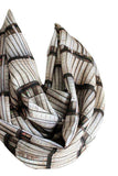 Light Brown Bookshelf Infinity Scarf Gift For Her Handmade Limited Edition - Gifts For Reading Addicts