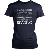 "Sleeping disorder" Women's Fitted T-shirt - Gifts For Reading Addicts
