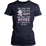 "Once Upon A Time" Women's Fitted T-shirt - Gifts For Reading Addicts
