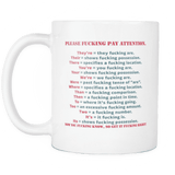 Please FU*** Pay Attention - Gifts For Reading Addicts