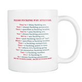 Please FU*** Pay Attention - Gifts For Reading Addicts