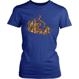 "Canada Bookish Map" Women's Fitted T-shirt - Gifts For Reading Addicts