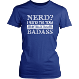 "Nerd?" Women's Fitted T-shirt - Gifts For Reading Addicts