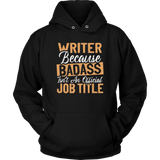 "badass isn't an official job title" Hoodie - Gifts For Reading Addicts