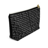 The Lion The Witch And The Wardrobe Book Page Accessory Pouch for book lovers - Gifts For Reading Addicts