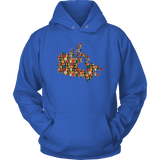 "Canada Bookish Map" Hoodie - Gifts For Reading Addicts