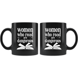 "Women who read"11oz black mug - Gifts For Reading Addicts