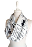 Pride and Prejudice Handmade Infinity Scarf Limited Edition - Gifts For Reading Addicts