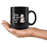 "The Book Nerd Life"11oz Black Mug - Gifts For Reading Addicts