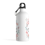 I Just Want To Read - Stainless Steel Eco-friendly Water Bottle with bookish floral design - Gifts For Reading Addicts