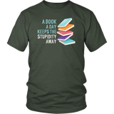"A Book A Day" Unisex T-Shirt - Gifts For Reading Addicts