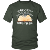 "Books,The Only True Magic" Unisex T-Shirt - Gifts For Reading Addicts