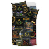 The Lord Of The Rings Book Covers Bedding - Gifts For Reading Addicts