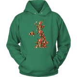 "UK Bookish Map" Hoodie - Gifts For Reading Addicts