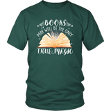 "Books,The Only True Magic" Unisex T-Shirt - Gifts For Reading Addicts