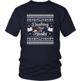 "Dashing Through The Books" Unisex T-Shirt - Gifts For Reading Addicts