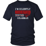 "I'm Silently Correcting Your Grammar" Unisex T-Shirt - Gifts For Reading Addicts