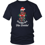 "Reading in a winter wonderland" Unisex T-Shirt - Gifts For Reading Addicts