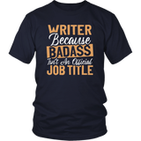 "badass isn't an official job title" Unisex T-Shirt - Gifts For Reading Addicts