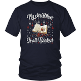 "My Christmas Is All Booked" Unisex T-Shirt - Gifts For Reading Addicts