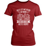 "Just Let Me Read" Women's Fitted T-shirt - Gifts For Reading Addicts