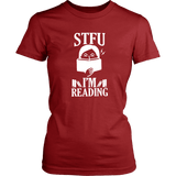 "STFU I'm Reading" Women's Fitted T-shirt - Gifts For Reading Addicts