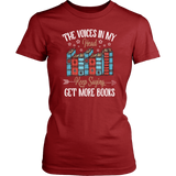 "Get More Books" Women's Fitted T-shirt - Gifts For Reading Addicts