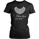 "When there are nine" Women's Fitted T-shirt - Gifts For Reading Addicts