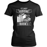 "It's Not Hoarding If It's Books" Women's Fitted T-shirt - Gifts For Reading Addicts