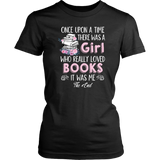 "Once Upon A Time" Women's Fitted T-shirt - Gifts For Reading Addicts
