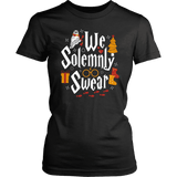 "We Solemnly Swear" Women's Fitted T-shirt - Gifts For Reading Addicts
