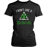 "i Don't Give A Slythershit" Women's Fitted T-shirt - Gifts For Reading Addicts