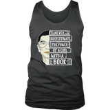 Ruth Bader "A Girl With A Book" Men's Tank Top - Gifts For Reading Addicts