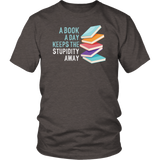 "A Book A Day" Unisex T-Shirt - Gifts For Reading Addicts