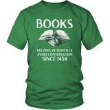 "Books" Unisex T-Shirt - Gifts For Reading Addicts