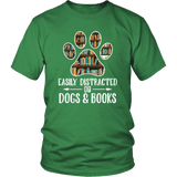 "Dogs and books" Unisex T-Shirt - Gifts For Reading Addicts