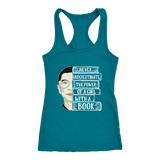 Ruth Bader "A Girl With A Book" Women's Tank Top - Gifts For Reading Addicts